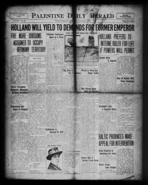 Palestine Daily Herald (Palestine, Tex), Vol. 17, No. 195, Ed. 1 Saturday, December 7, 1918