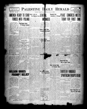 Palestine Daily Herald (Palestine, Tex), Vol. 17, No. 224, Ed. 1 Monday, January 13, 1919