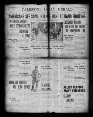 Palestine Daily Herald (Palestine, Tex), Vol. 17, No. 141, Ed. 1 Thursday, October 3, 1918