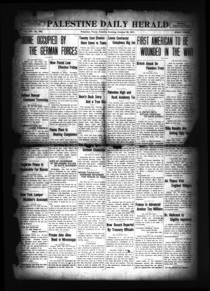 Palestine Daily Herald (Palestine, Tex), Vol. 16, No. 166, Ed. 1 Tuesday, October 30, 1917
