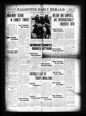 Palestine Daily Herald (Palestine, Tex), Vol. 14, No. 211, Ed. 1 Wednesday, May 10, 1916