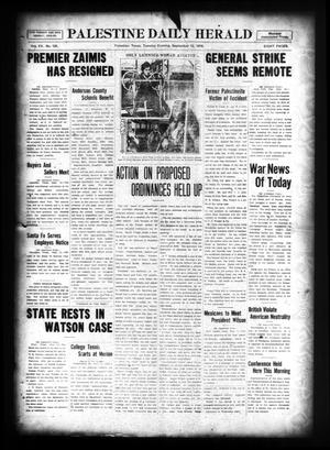 Palestine Daily Herald (Palestine, Tex), Vol. 15, No. 125, Ed. 1 Tuesday, September 12, 1916