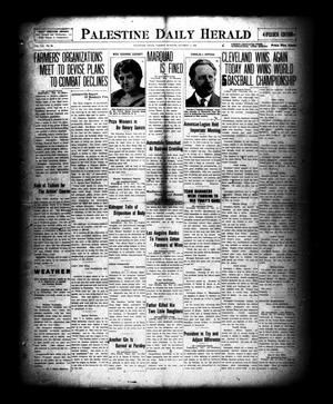 Palestine Daily Herald (Palestine, Tex), Vol. 19, No. 98, Ed. 1 Tuesday, October 12, 1920