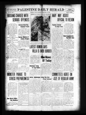 Palestine Daily Herald (Palestine, Tex), Vol. 15, No. 1, Ed. 1 Saturday, May 13, 1916