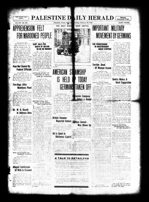 Palestine Daily Herald (Palestine, Tex), Vol. 14, No. 141, Ed. 1 Saturday, February 19, 1916