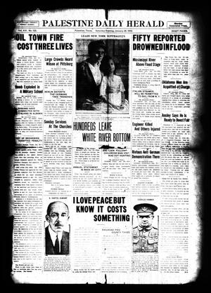 Palestine Daily Herald (Palestine, Tex), Vol. 14, No. 123, Ed. 1 Saturday, January 29, 1916