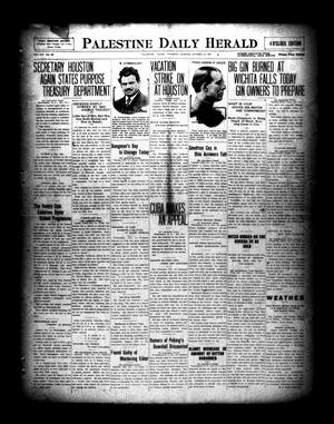 Palestine Daily Herald (Palestine, Tex), Vol. 19, No. 100, Ed. 1 Thursday, October 14, 1920