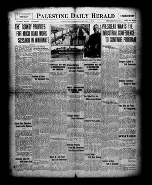 Palestine Daily Herald (Palestine, Tex), Vol. 18, No. 120, Ed. 1 Thursday, October 23, 1919