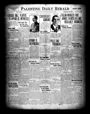 Palestine Daily Herald (Palestine, Tex), Vol. 19, No. 71, Ed. 1 Friday, September 10, 1920