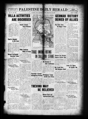 Palestine Daily Herald (Palestine, Tex), Vol. 15, No. 136, Ed. 1 Saturday, September 23, 1916