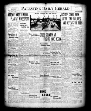 Primary view of object titled 'Palestine Daily Herald (Palestine, Tex), Vol. 18, No. 107, Ed. 1 Wednesday, October 8, 1919'.