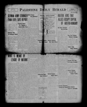 Palestine Daily Herald (Palestine, Tex), Vol. 17, No. 206, Ed. 1 Friday, December 20, 1918