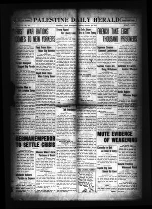 Palestine Daily Herald (Palestine, Tex), Vol. 16, No. 161, Ed. 1 Wednesday, October 24, 1917