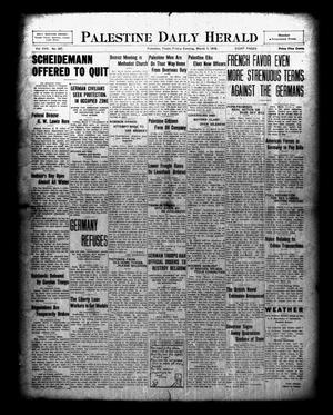 Palestine Daily Herald (Palestine, Tex), Vol. 17, No. 267, Ed. 1 Friday, March 7, 1919