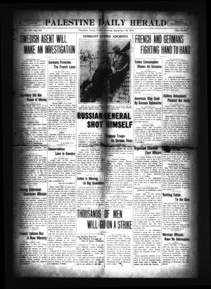 Palestine Daily Herald (Palestine, Tex), Vol. 16, No. 127, Ed. 1 Friday, September 14, 1917