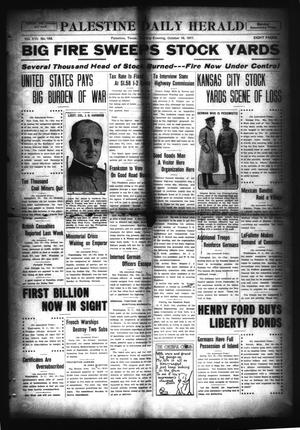 Palestine Daily Herald (Palestine, Tex), Vol. 16, No. 154, Ed. 1 Tuesday, October 16, 1917