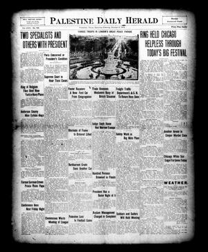 Palestine Daily Herald (Palestine, Tex), Vol. 18, No. 104, Ed. 1 Saturday, October 4, 1919