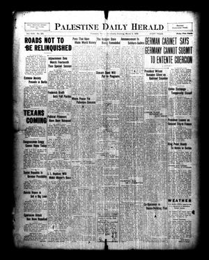 Palestine Daily Herald (Palestine, Tex), Vol. 17, No. 265, Ed. 1 Wednesday, March 5, 1919