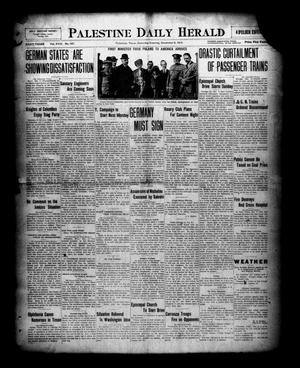 Palestine Daily Herald (Palestine, Tex), Vol. 18, No. 157, Ed. 1 Saturday, December 6, 1919