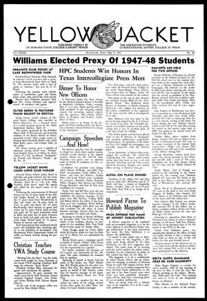 Yellow Jacket (Brownwood, Tex.), Vol. 33, No. 28, Ed. 1, Thursday, May 8, 1947