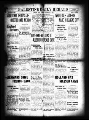 Palestine Daily Herald (Palestine, Tex), Vol. 14, No. 180, Ed. 1 Tuesday, April 4, 1916