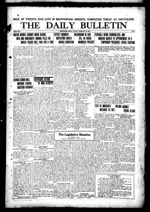 The Daily Bulletin (Brownwood, Tex.), Vol. 13, No. 97, Ed. 1 Tuesday, February 18, 1913