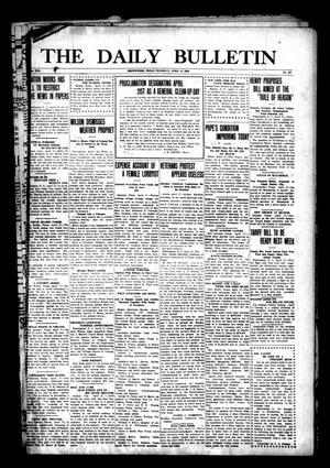 The Daily Bulletin (Brownwood, Tex.), Vol. 13, No. 147, Ed. 1 Thursday, April 17, 1913