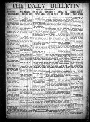 The Daily Bulletin (Brownwood, Tex.), Vol. 13, No. 49, Ed. 1 Saturday, December 27, 1913