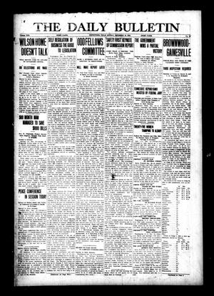 The Daily Bulletin (Brownwood, Tex.), Vol. 13, No. 43, Ed. 1 Monday, December 16, 1912
