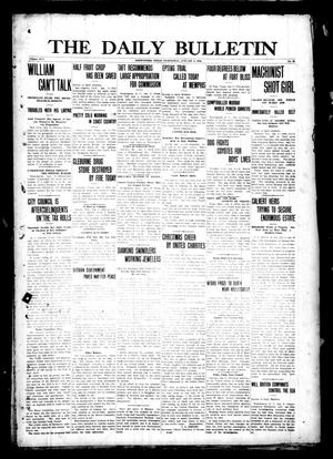 The Daily Bulletin (Brownwood, Tex.), Vol. 13, No. 62, Ed. 1 Wednesday, January 8, 1913