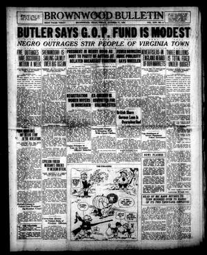 Brownwood Bulletin (Brownwood, Tex.), Vol. 25, No. 3, Ed. 1 Friday, October 17, 1924