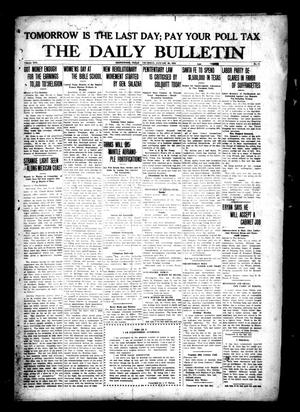 The Daily Bulletin (Brownwood, Tex.), Vol. 13, No. 81, Ed. 1 Thursday, January 30, 1913