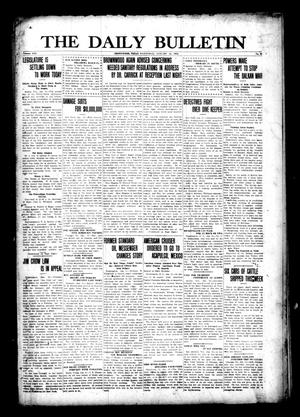 The Daily Bulletin (Brownwood, Tex.), Vol. 13, No. 68, Ed. 1 Wednesday, January 15, 1913