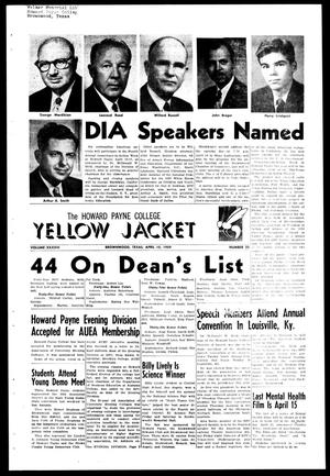 The Howard Payne College Yellow Jacket (Brownwood, Tex.), Vol. XXXXVI, No. 25, Ed. 1, Friday, April 10, 1959