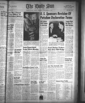The Daily Sun (Goose Creek, Tex.), Vol. 28, No. 143, Ed. 1 Thursday, November 29, 1945