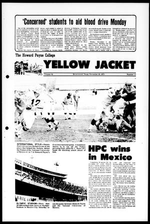 The Howard Payne College Yellow Jacket (Brownwood, Tex.), Vol. 61, No. 11, Ed. 1, Friday, November 30, 1973