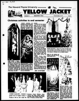 The Howard Payne University Yellow Jacket (Brownwood, Tex.), Vol. 62, No. 14, Ed. 1, Friday, December 13, 1974