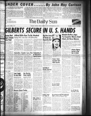 The Daily Sun (Goose Creek, Tex.), Vol. 26, No. 144, Ed. 1 Wednesday, November 24, 1943