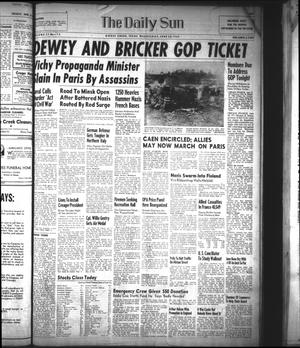 The Daily Sun (Goose Creek, Tex.), Vol. 27, No. 13, Ed. 1 Wednesday, June 28, 1944