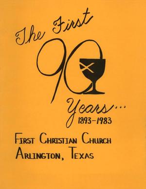Primary view of object titled 'A Short History and Handbook of First Christian Church, Arlington, Texas'.