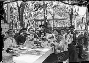 Primary view of object titled '[Group at Picnic]'.