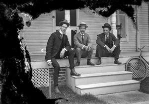 [Three Men on Porch]