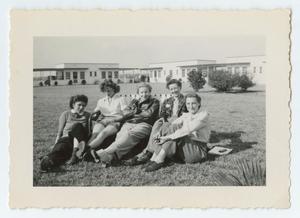 Primary view of object titled '[Five Women Sitting in Field]'.
