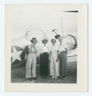 Primary view of object titled '[Women With Plane in Love Field]'.