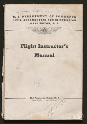Primary view of object titled 'Flight Instructor's Manual'.