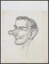 Primary view of [Cartoon Sketch of Unknown Man]