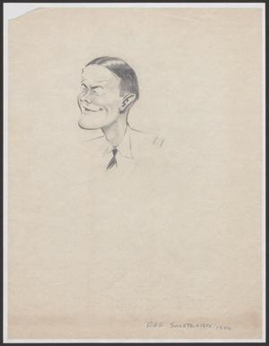 Primary view of object titled '[Cartoon of RAF Officer by M.A. Krieger]'.