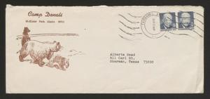 [Envelope from Alberta Head to Camp Denali, April 29, 1971]