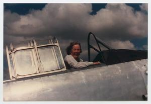 Primary view of object titled '[Madge Minton in Cockpit #2]'.