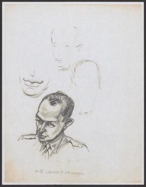 [Sketch of Major McConnell by M. A. Krieger]